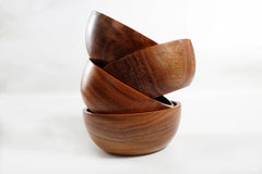 Wooden 4 Bowl Set