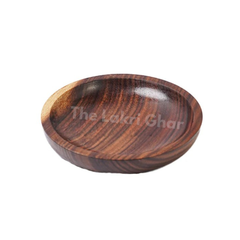 Wooden Glass Plate Spoon Set