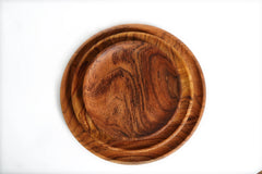 Wooden 3 Plate Set
