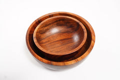 Wooden 2 Big Bowl Set