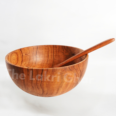 Wooden Bowl Spoon Set